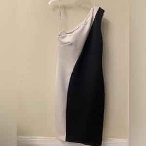 Black and beige Calvin Klein dress